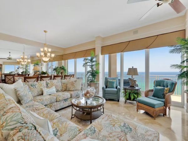 Panam City Beach Four Bedroom Vacation Condo with Panoramic Gulf View