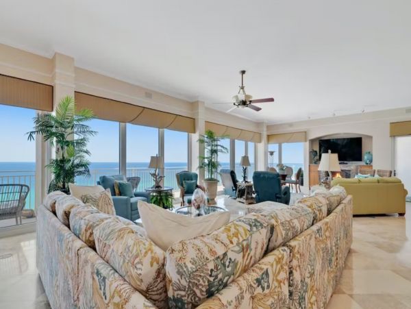 Panam City Beach Four Bedroom Vacation Condo with Panoramic Gulf View