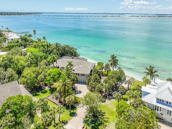Sanibel Island Vacation Rental | Luxury Beachfront Pool Home with Private Beach