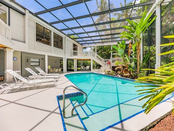 Sanibel Island Vacation Rental | Luxury Beachfront Pool Home with Private Beach