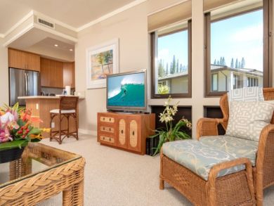 Kapalua Vacation Condo Sleeps Four Guests. 1.5 Bathrooms