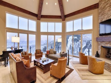 Park City 6 Bedroom Ski in Ski Out Home with Mountain View