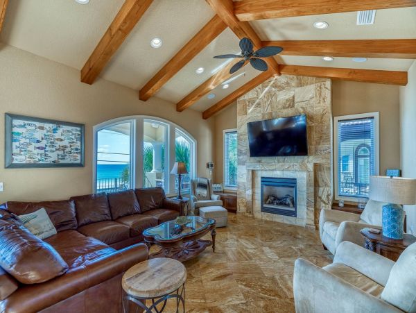 Gulf Front Five Bedroom Vacation Home in Miramar Beach