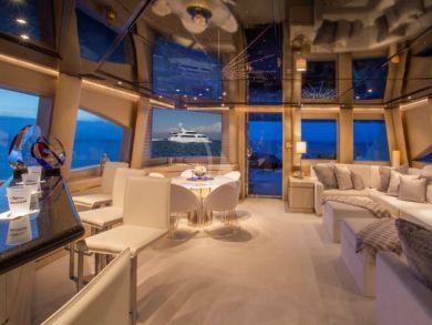Elite Luxury Power Yacht with Five Staterooms and Full Crew
