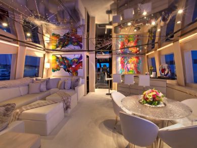 Elite Luxury Power Yacht with Five Staterooms and Full Crew