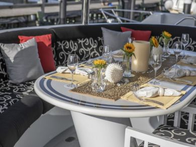 Elite Luxury Power Yacht with Five Staterooms and Full Crew