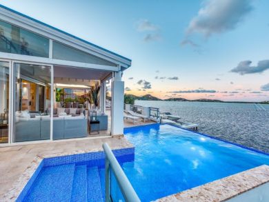 Saint Martin Bay Front 5 Bedroom Rental Home with Pool
