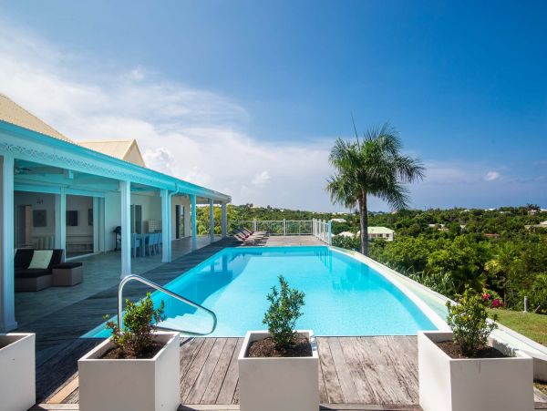 Luxury Family Villa in St. Martin Three Bedroom Ocean View Villa