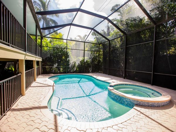 Captiva Island Rental Pool Home Four Houses Back From Beach