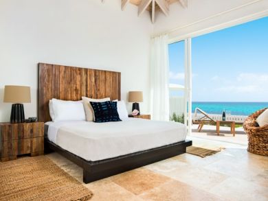 Beachfront Turks and Caicos Vacation Home Sleeps Six Guests