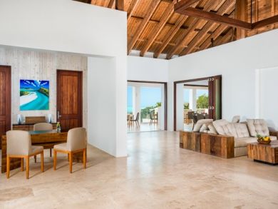 Beachfront Turks and Caicos Vacation Home Sleeps Six Guests
