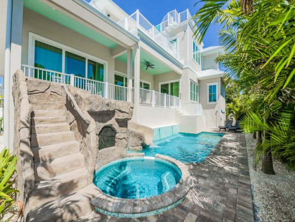 Luxury Lido Key 5 Bedroom Vacation Pool Home