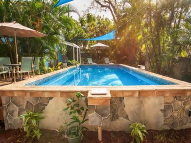 St. Croix One Bedroom Condo Rental Walk to Beach Sleeps 4