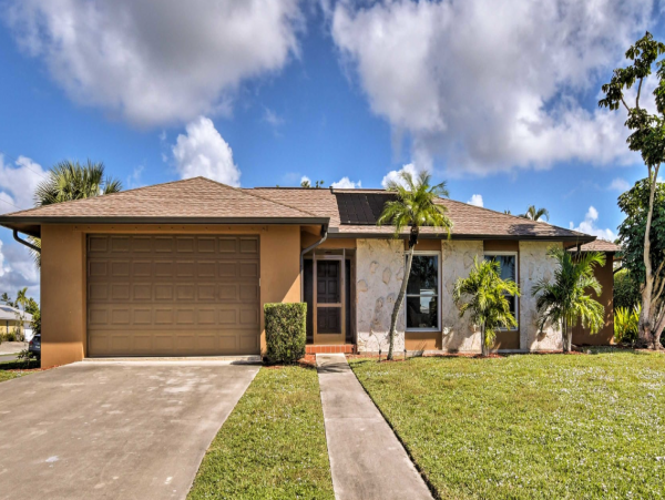 Marco Island Vacation Home with Pool, Dock and Canal Views
