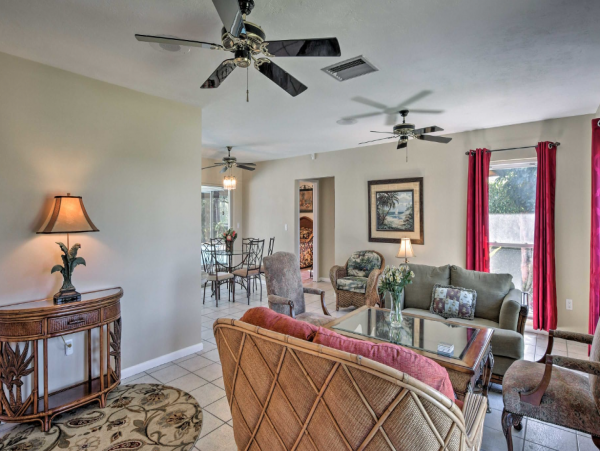 Marco Island Vacation Home with Pool, Dock and Canal Views