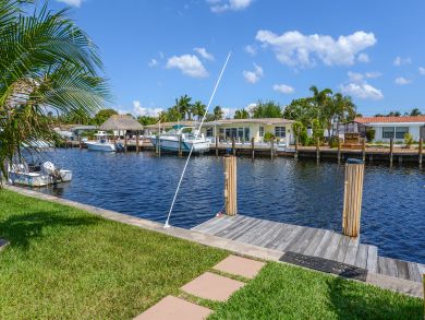 Pompano Beach Canal Front Three Bedroom Vacation Home