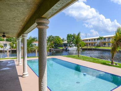 Pompano Beach Canal Front Three Bedroom Vacation Home