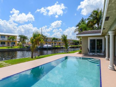 Pompano Beach Canal Front Three Bedroom Vacation Home