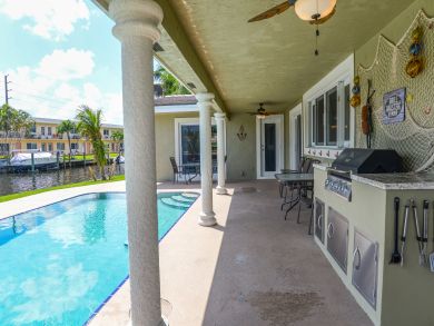 Pompano Beach Canal Front Three Bedroom Vacation Home
