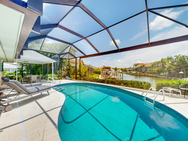 Canal Front 3 Bedroom Home Heated Pool & Dock  Marco Island