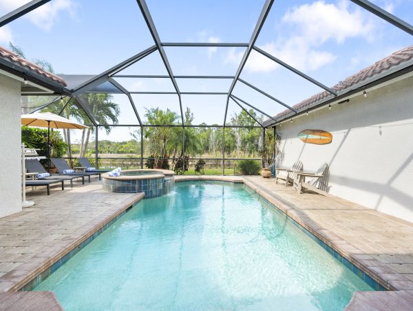 Naples Florida Vacation Rental | Luxury Waterfront Pool Villa with Lake View