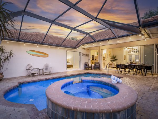 Naples Florida Vacation Rental | Luxury Waterfront Pool Villa with Lake View