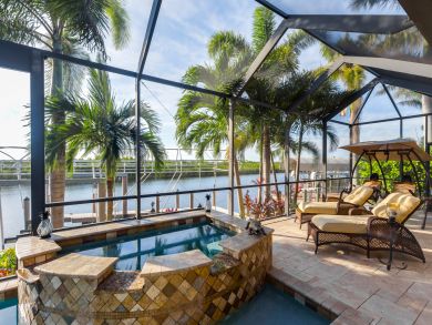 LUXURY CAPE CORAL WATERFRONT HOME WITH POOL