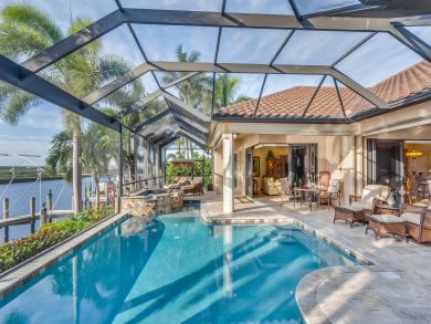 LUXURY CAPE CORAL WATERFRONT HOME WITH POOL