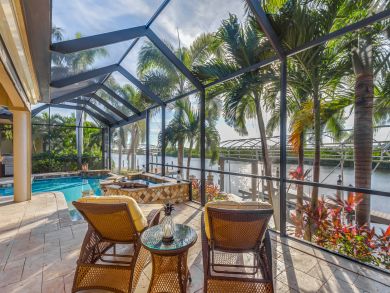 LUXURY CAPE CORAL WATERFRONT HOME WITH POOL