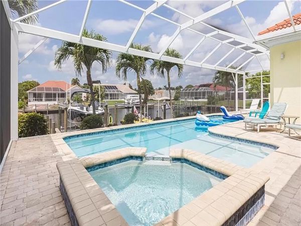 Canalfront Luxury Vacation Home in Cape Coral with Pool & Dock