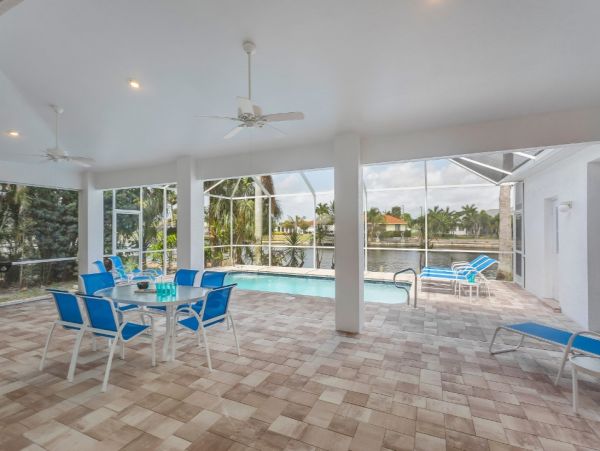 Waterfront 4 Bedroom Home with Pool in Cape Coral