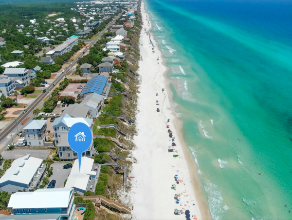 Location, Location! Three Bedroom Townhome Right on Beach
