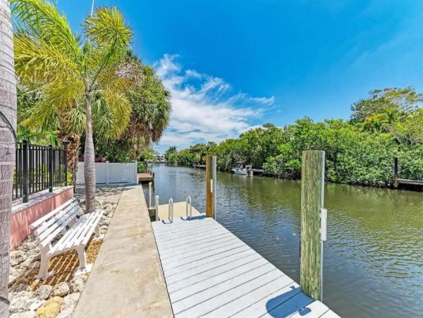 Anna Maria Vacation Rental Canal Front Beach House with Pool
