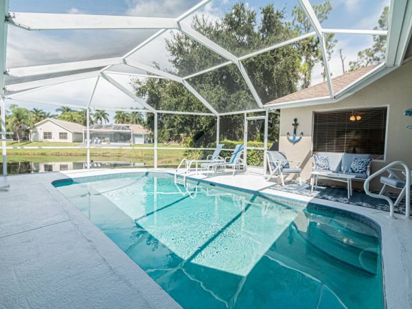 Upscale Naples Getaway: Pool, 4 Beds, Close to 5th Ave
