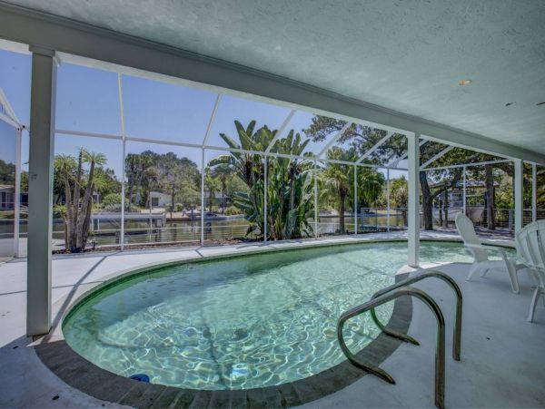 Siesta Key Canal Front Four Bedroom Home with Private Pool