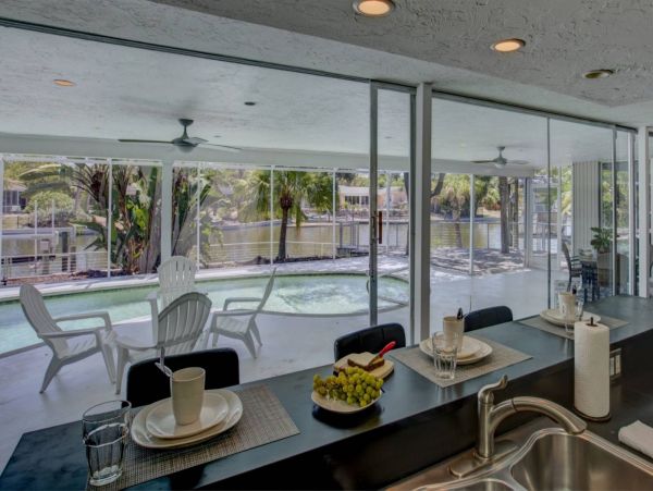 Siesta Key Canal Front Four Bedroom Home with Private Pool