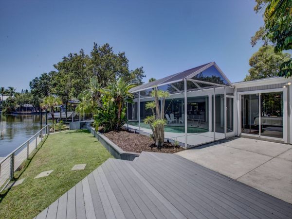 Siesta Key Canal Front Four Bedroom Home with Private Pool