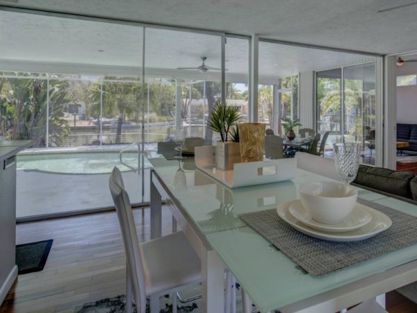 Siesta Key Canal Front Four Bedroom Home with Private Pool