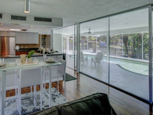 Siesta Key Canal Front Four Bedroom Home with Private Pool