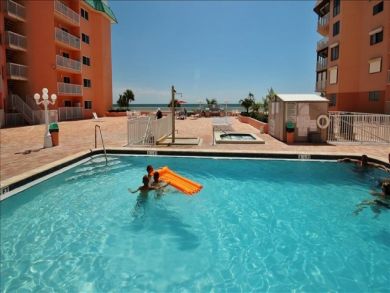 Partial Ocean View Indian Shores Vacation Condo Sleeps 6