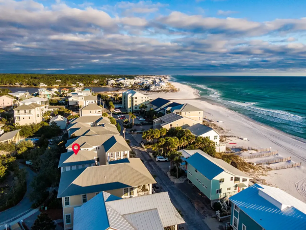 Chic Retreat with Gulf Views, Steps from the Sand
