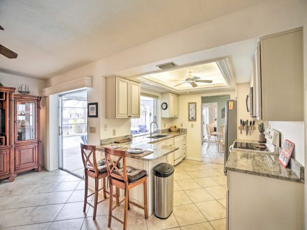 Canal Front Three Bedroom Pool Home in Cape Coral Sleeps 8