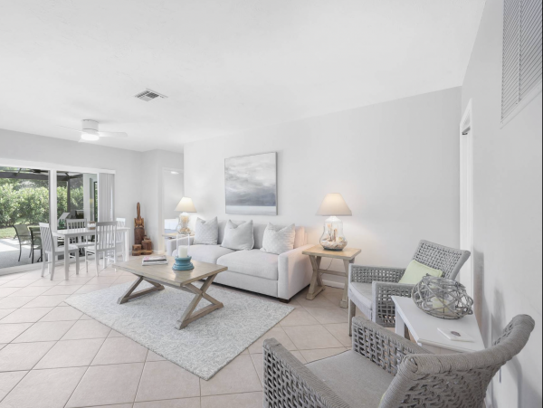 Three Bedroom Marco Island Vacation Home with Caged Pool