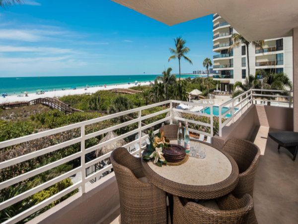 Marco Island Two Bedroom Beachfront Rental Condo