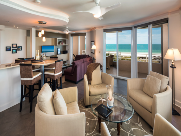 Marco Island Two Bedroom Beachfront Rental Condo