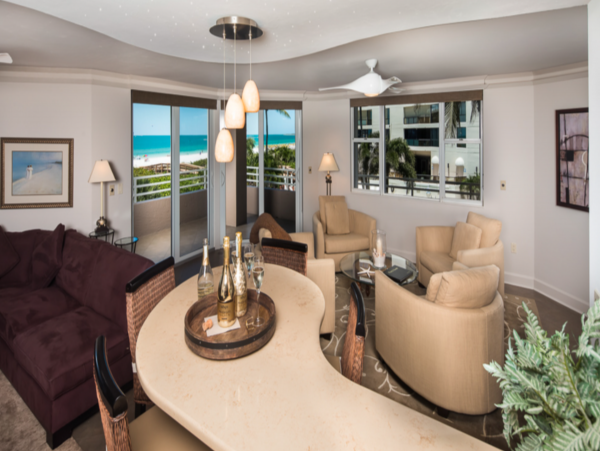 Marco Island Two Bedroom Beachfront Rental Condo