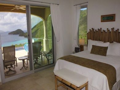 St. John 4 Bedroom Walk to Beach Villa with Amazing Views