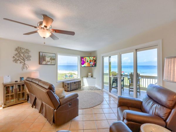 On Beach Indian Shores Vacation Condo Two Bedroom