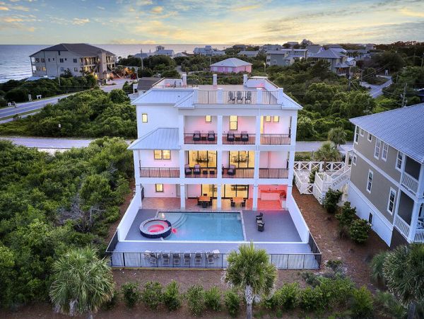 Partial Gulf Views Santa Rosa Beach Vacation Pool Home