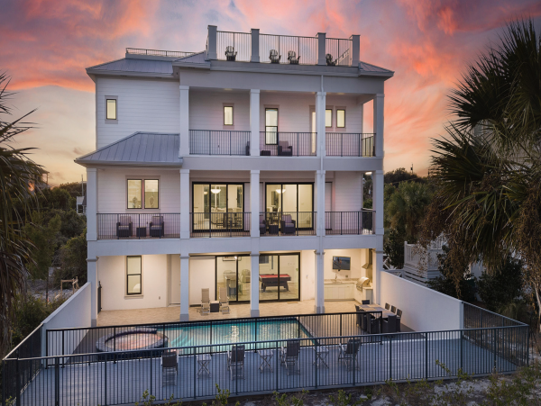 Partial Gulf Views Santa Rosa Beach Vacation Pool Home